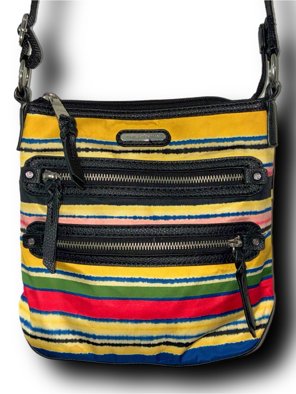 Dana Buchman Christina Serape Striped Crossbody Bag